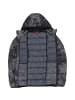 cmp Flockjacke CMp Jacket Fix Hood in Schwarz-gemustert