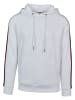 Urban Classics Urban Classics Herren Stripe Shoulder Hoody in wht/blk/firered