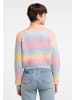 myMo Damen Strickpullover in Regenbogen Mehrfarbig