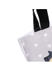 Mr. & Mrs. Panda Tote Bag Pinguin Liebe ohne Spruch in Grau Pastell