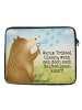 Mr. & Mrs. Panda Laptoptasche Bär Seifenblasen Design mit Spruch in Weiß