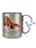 Mr. & Mrs. Panda Thermobecher Hund Basset Hound mit Spruch in Silber
