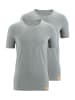 Bruno Banani Unterhemd / Shirt Kurzarm WARM UP in Grau Melange