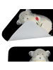 Mr. & Mrs. Panda Badematte Chinchilla Blume ohne Spruch in Schwarz