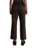 Marc O'Polo Lederhose regular cropped in dark coffee