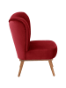 58 aufm Kessel COCKTAILSESSEL Kayra Samtvelours rot