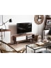 Beliani TV-Schrank BUFFALO in Braun/Weiß - (W) 117 x (H) 44 x (L) 35 cm