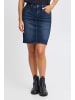 PULZ Jeans Denimrock PZKAROLINA Pencil shape in Dark Blue Denim