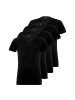 Levis 4er Pack V-Neck T-Shirts in Schwarz