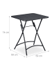 relaxdays Balkontisch in Anthrazit - (B)60 x (H)74 x (T)60 cm