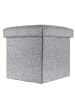 Intirilife Faltbare Sitzhocker 38x38x38 cm in FELS GRAU