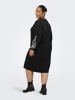 ONLY Carmakoma Sweatshirt-Kleid in Black