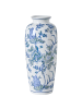 Beliani Blumenvase GUADIX in Weiß/Blau/Grün - (W) 13 x (H) 35 x (L) 13 cm