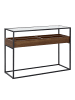Beliani Konsolentisch WACO in Braun/Schwarz - (W) 110 x (H) 80 x (L) 40 cm