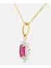 Diamant L'éternel Kette mit Anhänger, mit Rubin, 375 Gelbgold