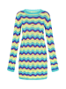 IZIA Women Dress in aqua multicolor