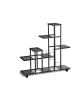 relaxdays Blumenständer in Schwarz - (B)93 x (H)91,5 x (T)26 cm