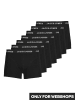 JACK & JONES PLUS 7er-pack Trunks in Black