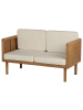 Beliani Gartensofa BARATTI in Braun/Beige - (W) 122 x (H) 76 x (L) 65 cm