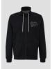 s.Oliver Sweatshirt Jacke langarm in Schwarz