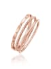 Elli Ring 925 Sterling Silber Ring Set, Geo, Twisted in Rosegold