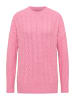 Cecil Pullover mit Zopfmuster in Rosa