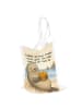 Mr. & Mrs. Panda Shopping Tasche Robbe Pommes Design mit Spruch in Weiß
