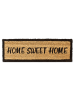 relaxdays Fußmatte home sweet home in Braun - (B)75 x (T)25 cm