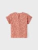 name it Puffärmel T-Shirt Top in Gittereroptik NKFHANAH in Rosa