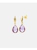Diamant L'éternel Ohrringe aus 585 Gelbgold mit Amethyst