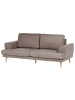 Beliani 3-Sitzer Sofa KILDAL in Braun - (W) 214 x (H) 90 x (L) 96 cm