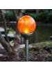 STAR Trading Solar Pollerleuchte Roma 45 cm – LED Gartenleuchte Amber Licht, Dämmer