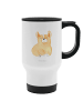 Mr. & Mrs. Panda Kaffeebecher Corgie ohne Spruch in Weiß