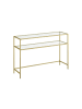 CALICOSY Metallkonsole SELIA in Golden - (W) 90  x (H) 80  x (L) 30  cm