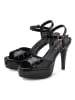 LASCANA Belle Affaire High-Heel-Sandalette in schwarz-satin