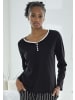 Vivance Active Pyjamaoberteil in schwarz