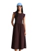 Marc O'Polo DENIM Volant-Jerseykleid flared in Burnt Aubergine