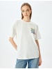 KOTON TSHIRT SS in Ekru