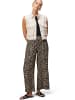 Zero  Palazzohose mit Leoprint 26 Inch in NatureBlack