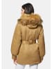 MADELEINE Parka mit Kapuze und abnehmbarem Fake-Fur in macadamia