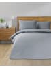 NAUTICA HOME Nautica Bettwäsche-Set SOLID Grau 155x220 cm in Grau