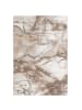 Pergamon Luxus Designer Teppich Carrara Marmor Optik Verlauf in Beige