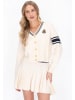 DreiMaster Maritim Cardigan in offwhite navy
