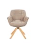 DUBI Möbel 2er-Set: Drehstuhl Mika-Nea in Beige - (B)65 x (H)81 x  (T)66 cm