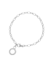 Giorgio Martello Milano Armband Mit Schriftzug Zum Einhängen Von Charms in Silber