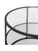 Beliani Couchtisch BIRNEY in Schwarz/Transparent - (W) 70 x (H) 40 x (L) 70 cm