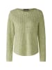 Oui Pullover NAOLIN Baumwollmischung in green white