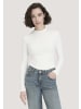 Hessnatur Rib Longsleeve Slim in naturweiss