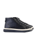 Divine Factory Sneaker Montante aus Leder Alénoa Schwarz