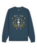 wat? Apparel Sweatshirt Moonphases & Flowers in Petrol